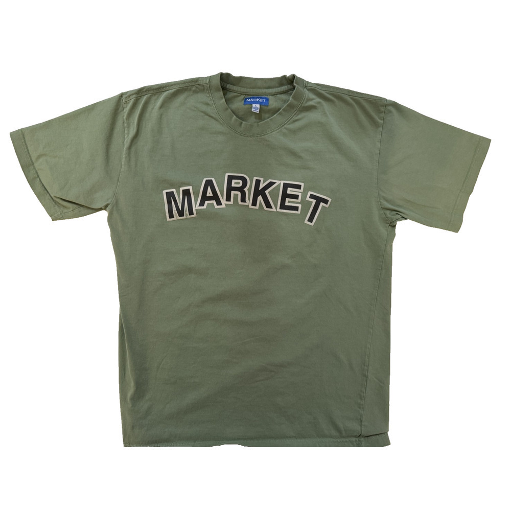 Market Shirt Mens Large Green Graphic Tee‎ In Our Own Little World Bonsai Tree